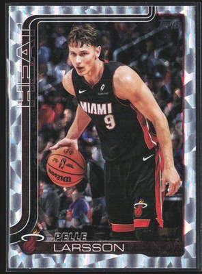 2025 Topps Flagship Pelle Larsson RC Silver Crackleboard Rookie Card #79 front