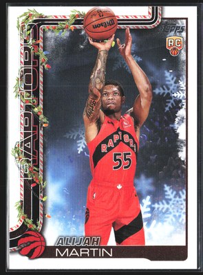2025 Topps Holiday Alijah Martin Holiday Lights RC Rookie Card #H199 front