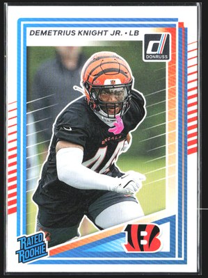 2025 Panini Donruss Demetrius Knight Jr. RC Rookie Card #385 Football front