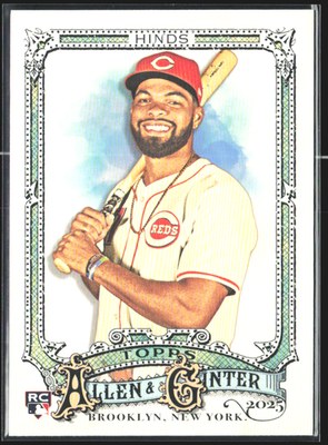 2025 Topps Allen & Ginter Rece Hinds #126 RC front