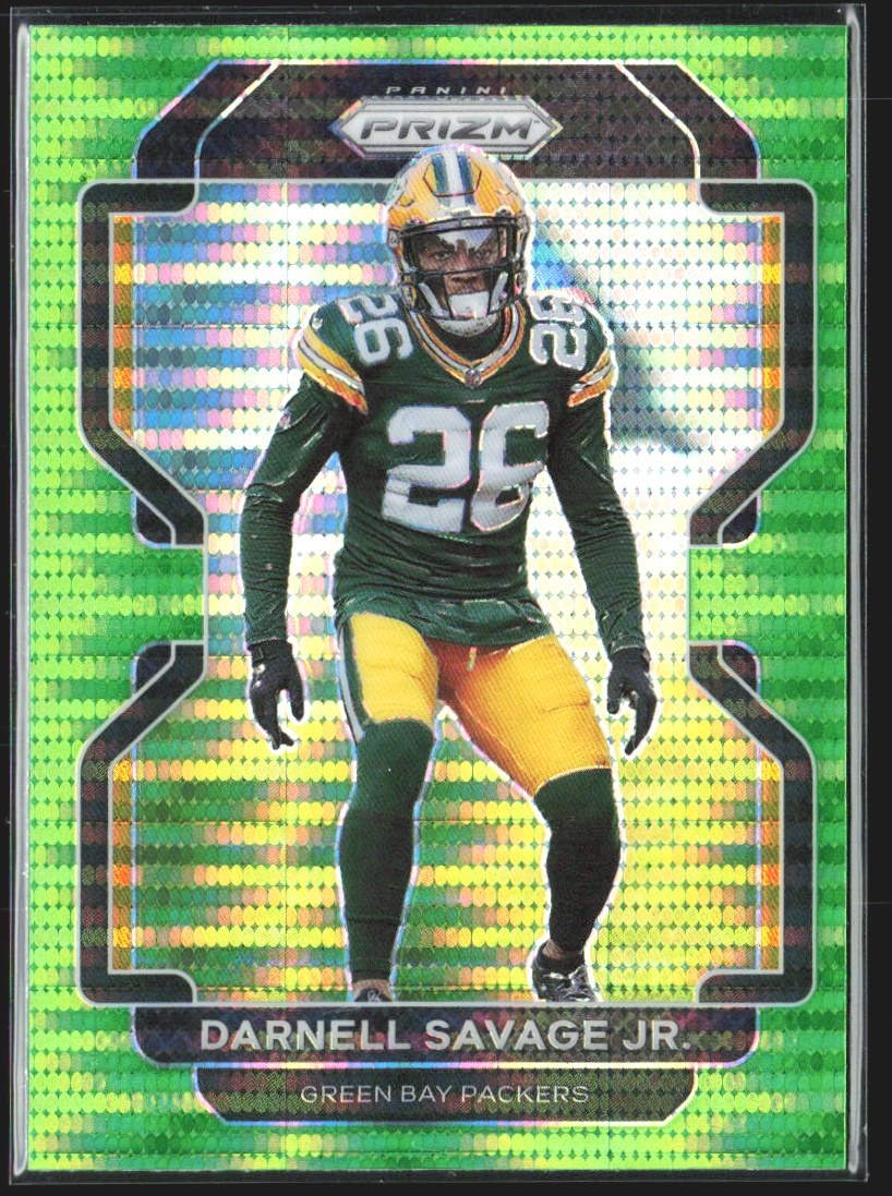 2021 Panini Prizm Darnell Savage Jr. Green Prizm #142 front