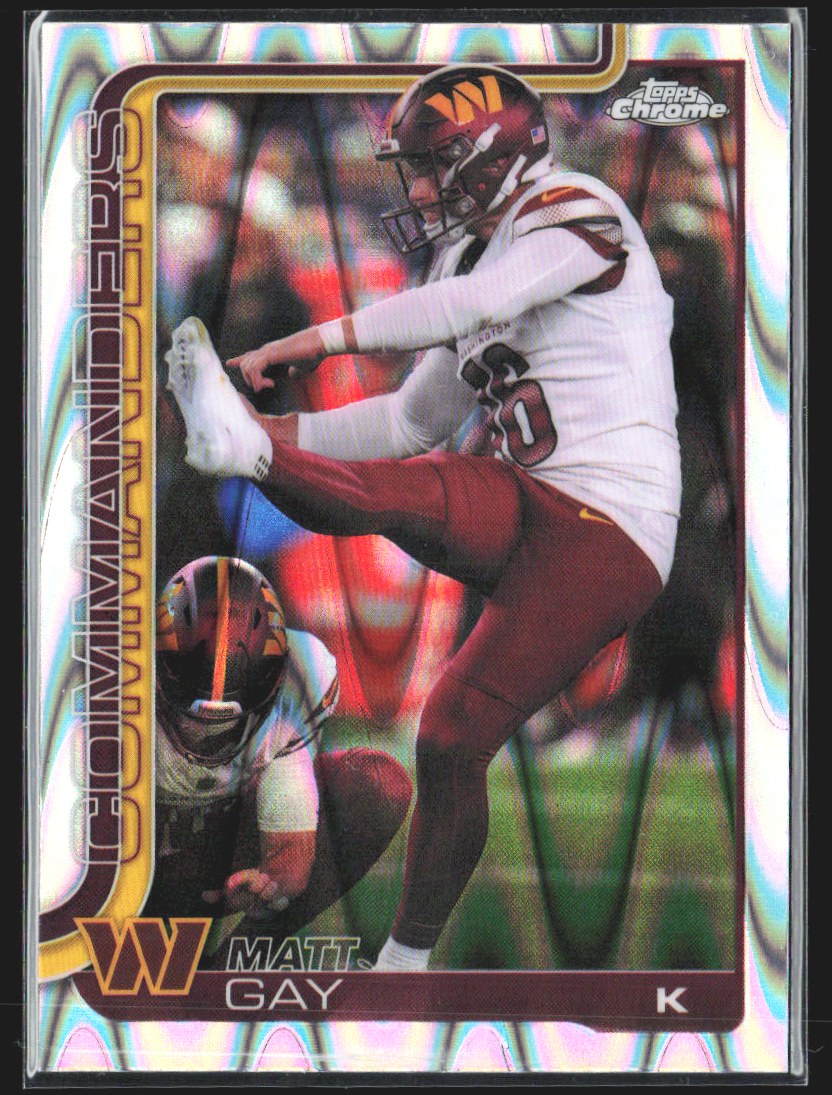 2025 Topps Chrome Matt Gay Silver Wave #300 front