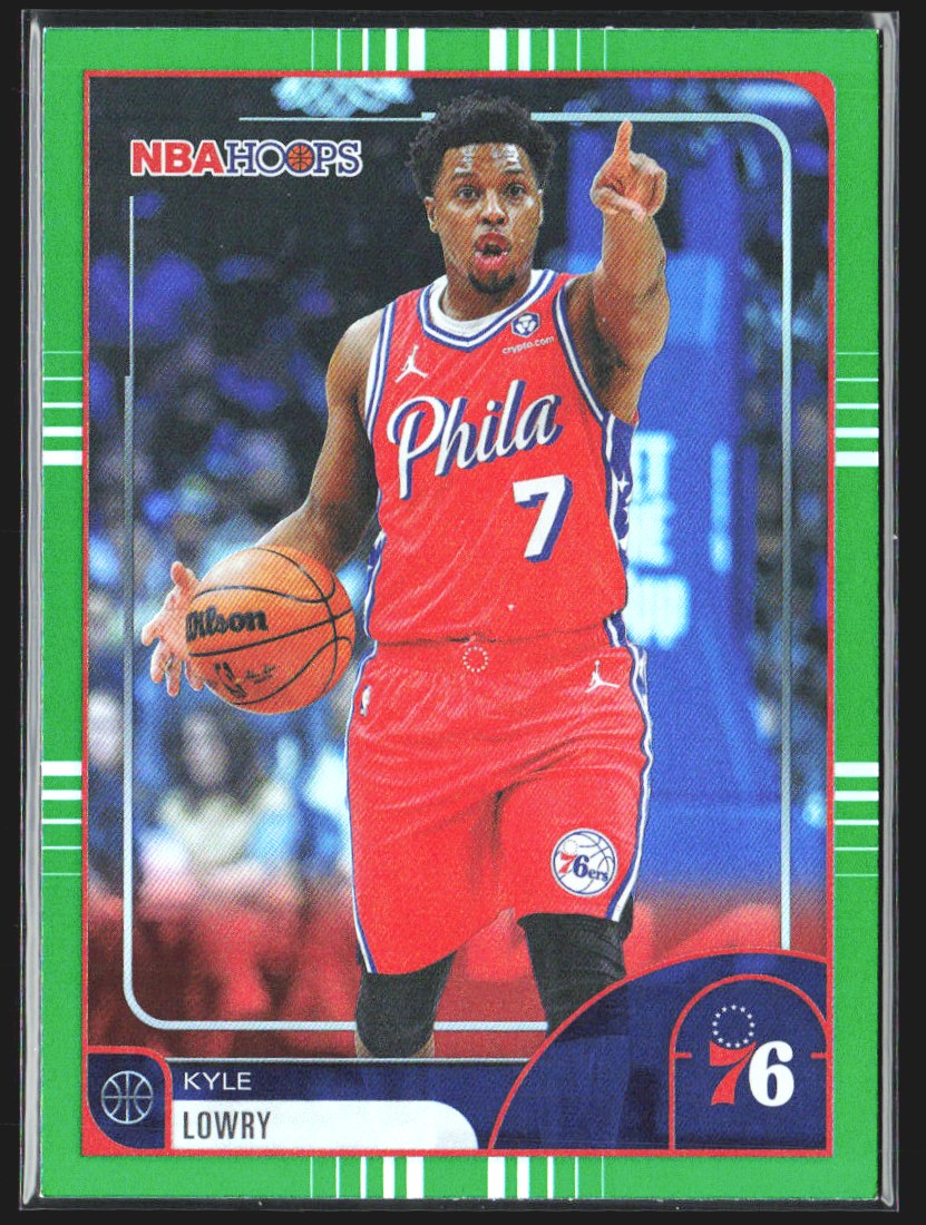 2026 Topps NBA Hoops Kyle Lowry Green Parallel #237 Basketball Card 🔥 front