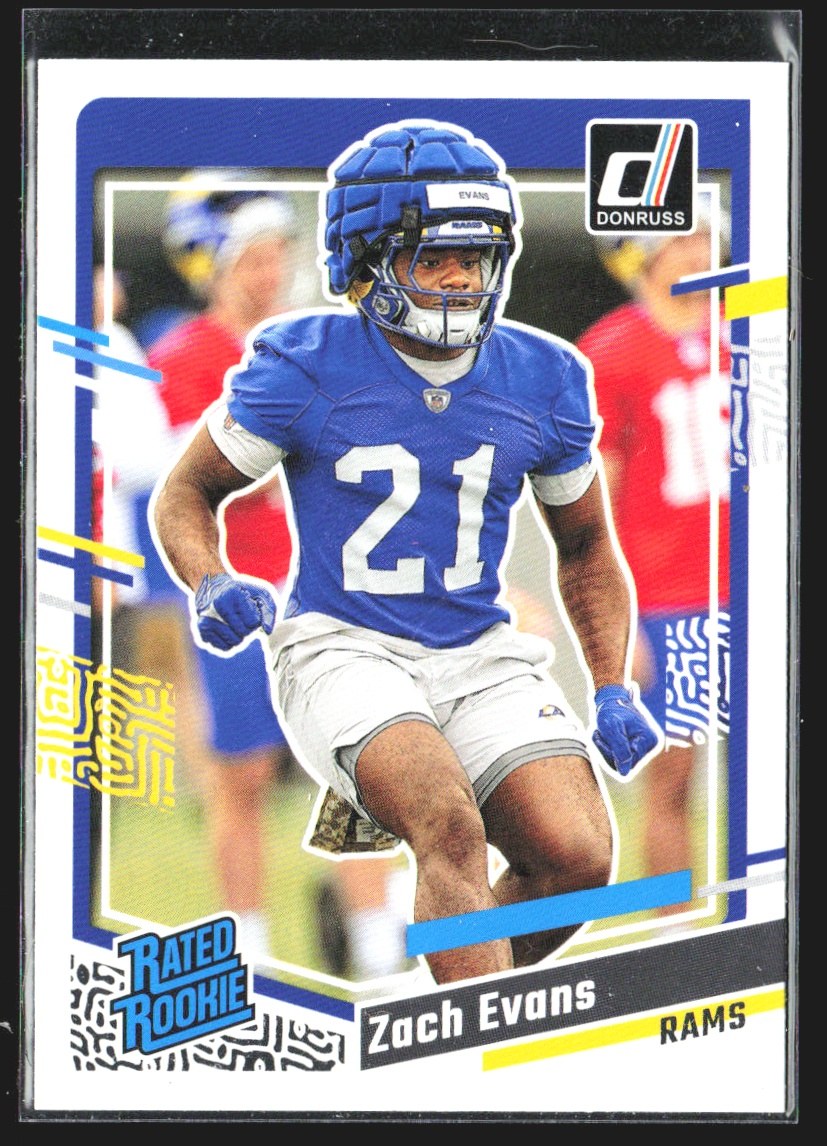2023 Donruss Football Zach Evans #359 RC front