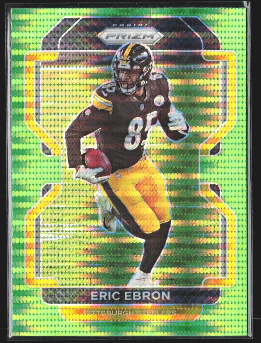 2021 Panini Prizm Eric Ebron Neon Green Pulsar Prizm #252 front
