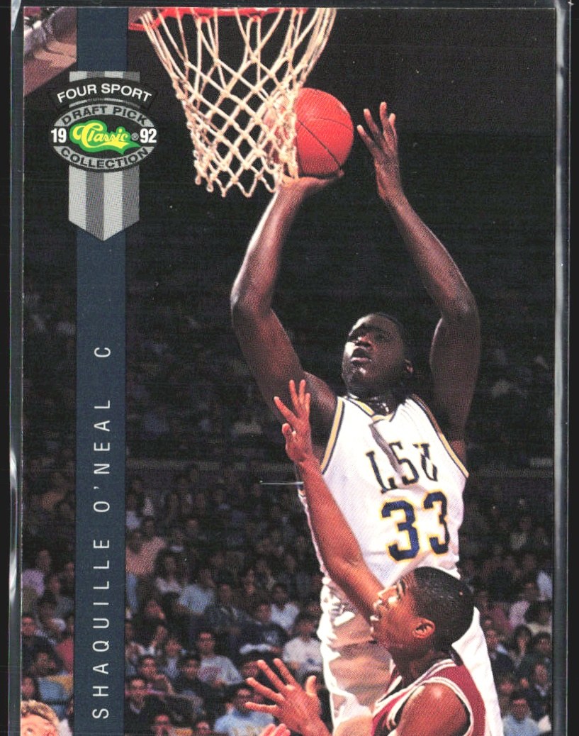 1992 Classic Four Sport Shaquille O'neal #1 Basketball Card 🏀 front