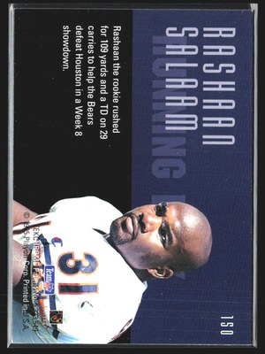 1995 Playoff Rashaan Salaam Rookie Card #150 RC Football front