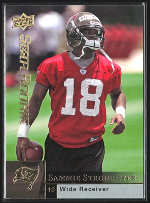 2009 Upper Deck UD Sammie Stroughter RC Rookie Card #266 Football front