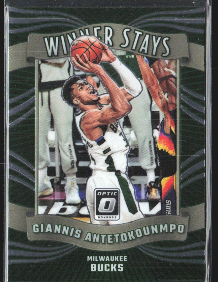 2024 Panini Donruss Optic Giannis Antetokounmpo Winner Stays #1 front