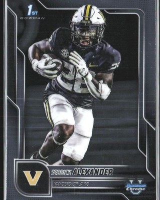 2024 Bowman Chrome Sedrick Alexander RC #14 Rookie Card Football front