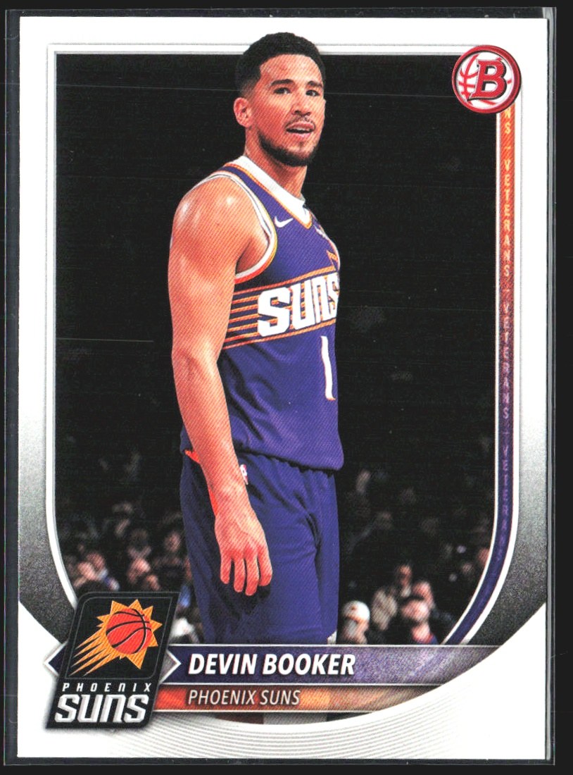 2025 Topps Bowman Devin Booker #124 Basketball Card 🏀 front