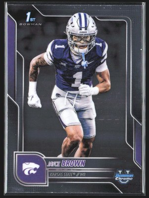 2023 Bowman Chrome Football Jayce Brown RC Rookie Card #71 front