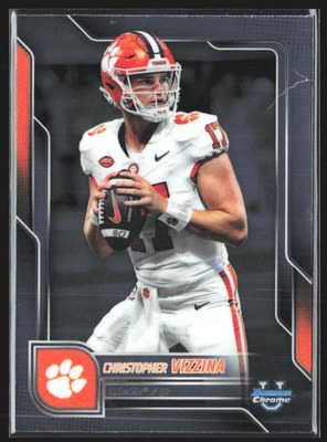 2025 Bowman Chrome Football Christopher Vizzina RC #178 Raw front