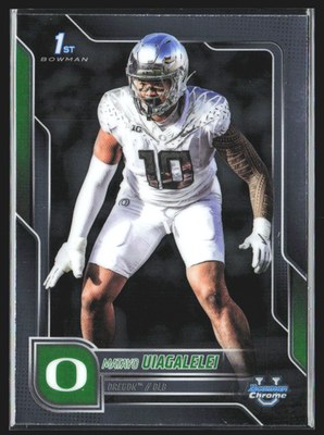 2023 Bowman Chrome Matayo Uiagalelei RC #64 Football Rookie Card front
