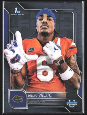 2023 Bowman Chrome Football Dallas Wilson RC #181 Rookie Card Raw front